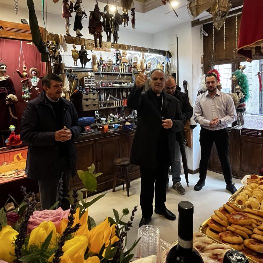 Opening Day Party & Prayers at Pupi Italici, Sulmona, Italy